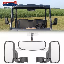 SI For 2013-2024 Polaris Ranger Crew XP 570 900 1000 UTV Side Mirrors+Center Mirror