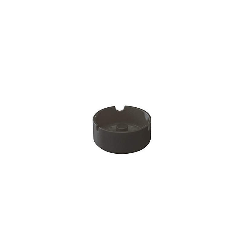 WACA 9804 Plastic Ashtray Fireproof Colour: Black