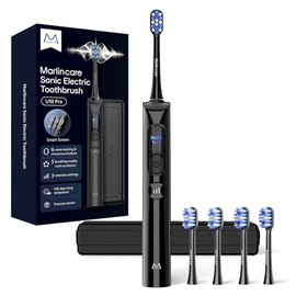 Cepillo de dientes eléctrico con sensor de presión, negro