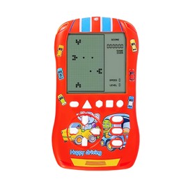 HLF Sports Car Appearance Block Game Console Big Screen Built-in 23 Brick Games 824 Modes Adjustable Speed/Difficulty 70s/80s/90s Handheld Game Decice Kids/Teens/Birthdays (Red)