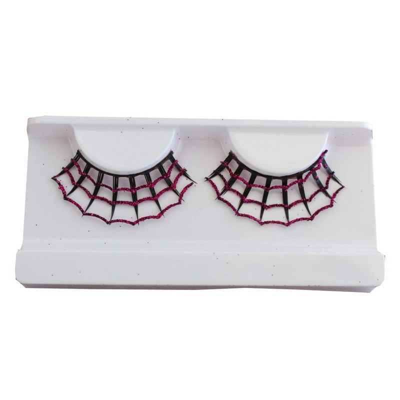 EULENSPIEGEL Wimpern Spider schwarz/pink