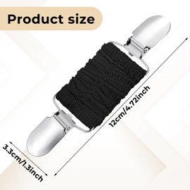 Dress Clips Back Cinch, Elastic Shirt Clips for Women Clothing Dress Cincher Clip for Fitting, Mabor 2Pcs Retro Cardigan Collar Clips Shawl Clip for Girls Dress Tightener Clip