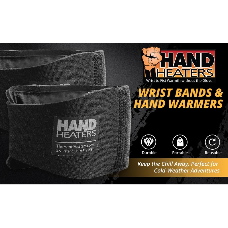 T Built Hand Heaters Wristbands Heated Wrist Wrap 8+ Hours