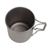 Titanium Mug 500ml Rounded Edge Design Lightweight Portable Mug with