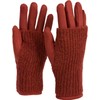 styleBreaker Women's Touchscreen Fabric Gloves with Removable Knitted Cuffs, Warm,