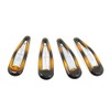 Dofash Expory Tortoise Snap Hair Clips Metal Grips 5CM/2IN Basic
