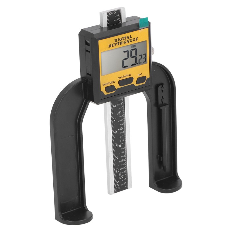 Digital Depth Gauge 0.01mm Resolution Woodworking Height and Depth Measurement