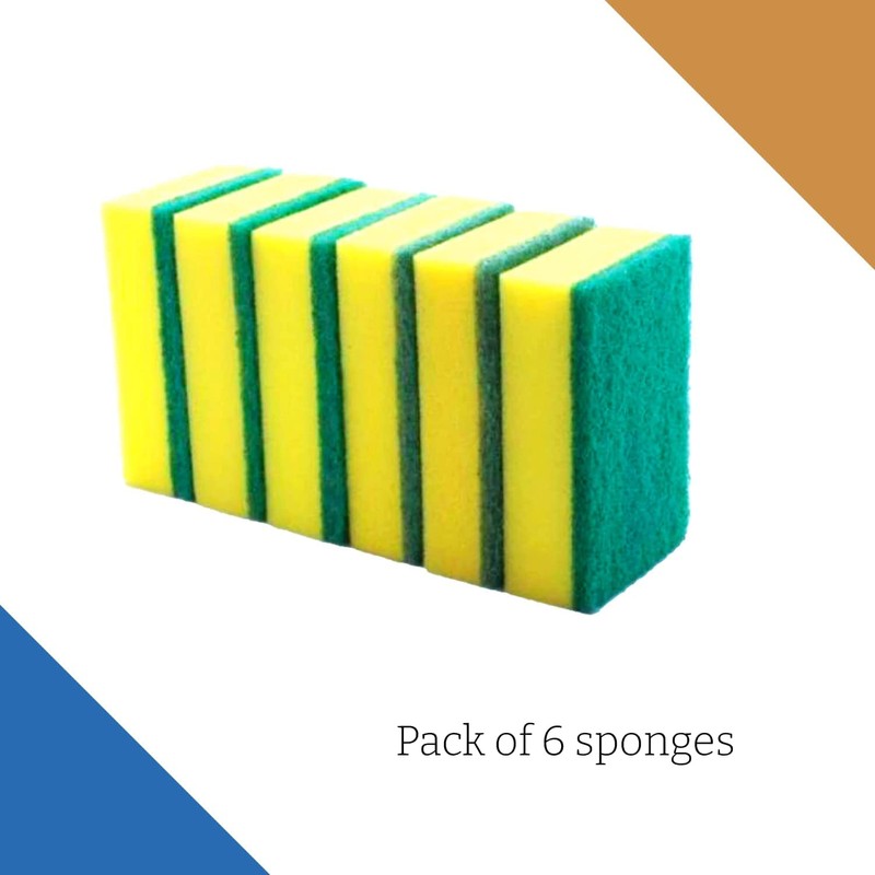 STERLING PRODUCTS Absorbent Kitchen Dishes Washing Up Sponges, Foam, Standard,