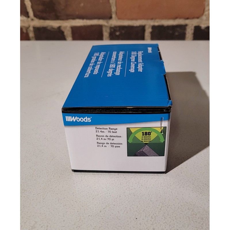 Woods 180° Replacement Adapter/Motion Sensor - L6020BR, Bronze, 70' Detection