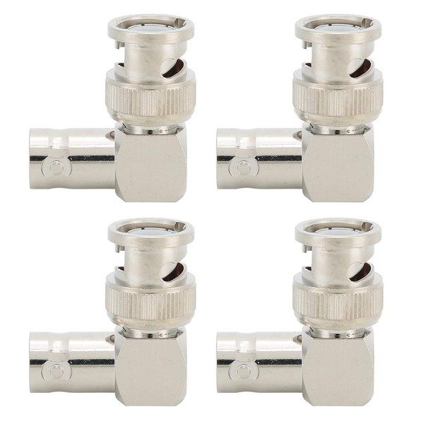 4pcs BNC Male BNC Female Right Angle Adapter