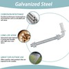 J-Bolt Post Hinge 8",J-Bolt Gate Hinge with 5/8" Male Hinge