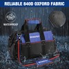 WORKPRO 16-inch Wide Mouth Tool Bag, Heavy Duty Cloth Tool