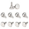 Leliafleury M4*10 Knurled Thumb Screws 10Pcs Stainless Steel Hand Grip