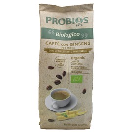 Probios Caffe con Ginseng Bio - Ricco Aroma di Caffe Ginseng Moka per un Gusto Morbido - da Usare Solo Con la Moka - 250 g