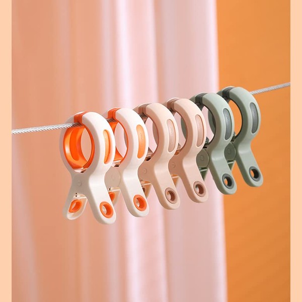 6 Pieces Large Bath Towel Clips Windproof Beach Towel Clips