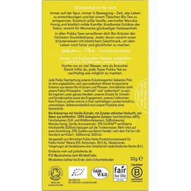 Pukka BIO Kamille, Vanille und Manuka-Honig Tee, 20 Beutel, 32g