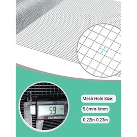 C&Xanadu 200mm X 6m Solar Panel Proofing Bird Mesh,Gutter Guard Mesh,6mm Holes Hot Dip Galvanised Metal Sheet, Bird Netting for Roof -Stop & Prevent Pigeon & Leaves Access.