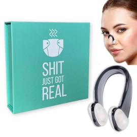 LILEJO Nose Clip for Changing Nappy - Expecting Dad Gift for Baby Shower, Gender Reveal and Baby Squares - Funny Baby Gift for Expecting Dads and Mothers for Birth