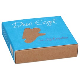 Butzon & Bercker Gift Set - Your Angel for Confirmation, Oak Wood Worry Stone with Text Booklet in Gift Box, Loving Gift for Confirmation for Teenagers, Faith, Protection & Accompaniment