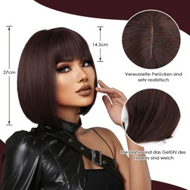 Women's Bob Wig, Short Bob Wig, Velma Wig, Wig with Fringe, Bob Wig, Short Wig for Party Cosplay