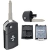 TAVICE Compatible Mazda 2 Button Remote Flip Key Shell Mazda