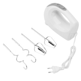 Electric Hand Mixer 300W 5 Speed Bowl Rest Safe Multidirection Electric Whisk with 4 Beaters for Kitchen