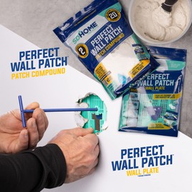 SDHome Perfect Wall Patch - Wall Plate 3-Pack - Repairs Holes from 2 to 5" - Fixes Drywall and Plasterboard