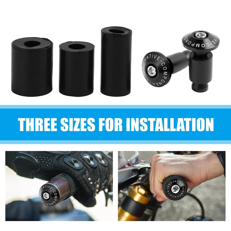 Premium Motorcycle Handlebar End Plug, Aluminium CNC for Universal Handlebars