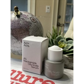 Act + Acre 4% Niacinamide Oily Scalp Serum 0.5fl.oz./15ml Travel Size C B3 J 3