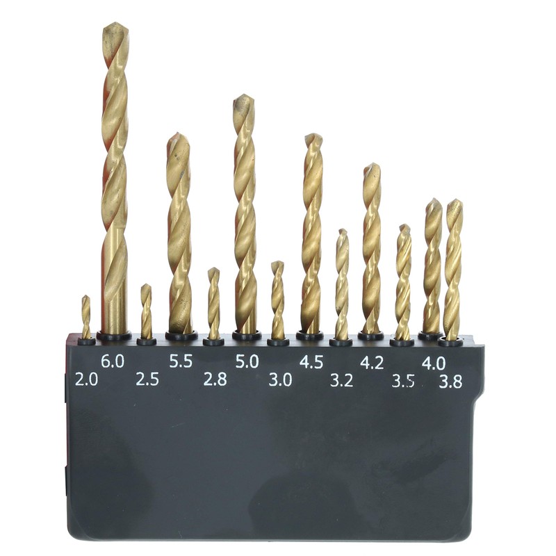 Takagi EARTH MAN Titanium Coated Ironwork Drill, Round Shaft, Set