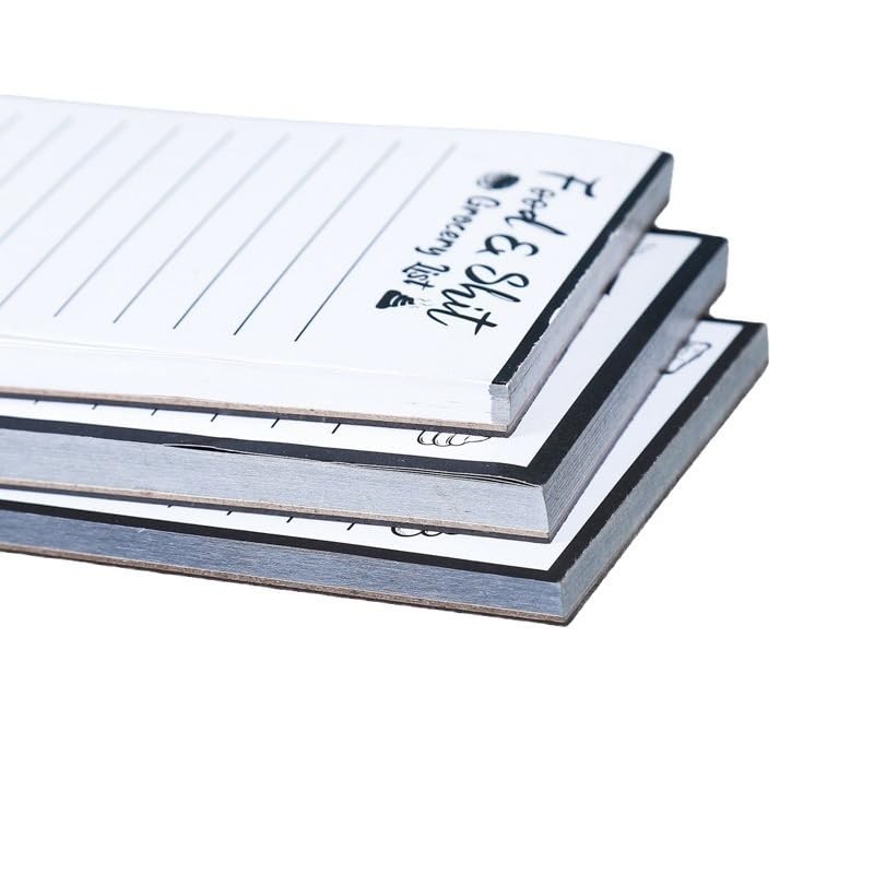 Magnetic Note Pad for Fridge with Pen Holder Grocery List
