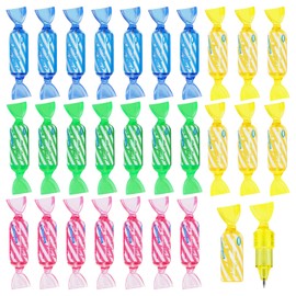 OPPZZIT Party Bag Fillers for Kids ＆ Kids' Party Bag Favours-4 Color Candy Gel Ink Pens (28PCS), Stationary Pens Party Bag Fillers