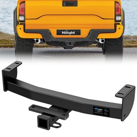 Nilight Class 3 Trailer Hitch 2 Inch Receiver Tow Hitch Compatible with Toyota Tacoma 2016 2017 2018 2019 2020 2021 2022 2023 Black Powder Coated