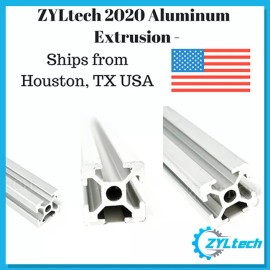 ZYLtech 2020 Aluminum T-Slot Aluminum Extrusion - 1200mm 1.2m CNC 3D Printer (silver)