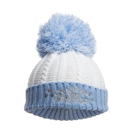 Royal Icon Baby Knitted Pom Pom Hat Baby Boys Girls Winter Hat Single Pom Pom Hat Warm Knitted Double Bubble Baby Hat 0-12 Months Ri682 (Acrylic, Blue I Love Mummy - Ri682)
