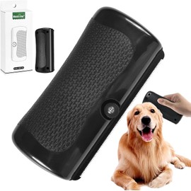 Deshedding Brush for Pets Deshedding Brush & Shedding Blade for Dogs & Cats, Wide Micro-Tooth Metal Blade Edge, Undercoat Grooming Tool for Short & Medium Coats, Effective Pet Hair Removal Supply