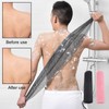 2 Stück Afrikanisches Duschnetz,Schwamm Peeling Netz,Badeschwamm,Peeling-Handschuh,Toilettenblume,Für Damen, Herren,Kinder,Körperpeeling (Schwarz +
