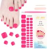 Semi Cured Gel Toenail Strips, 16 Sizes 32 Pcs Hot