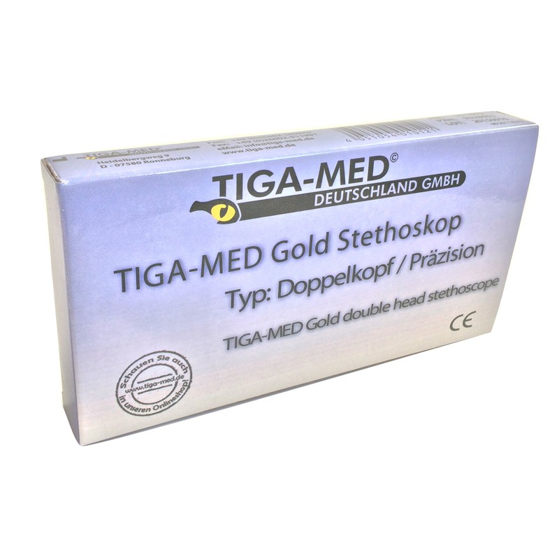 Tiga Gold 2 + Dual-Head Stethoscope Blue Blood Blood Pressure
