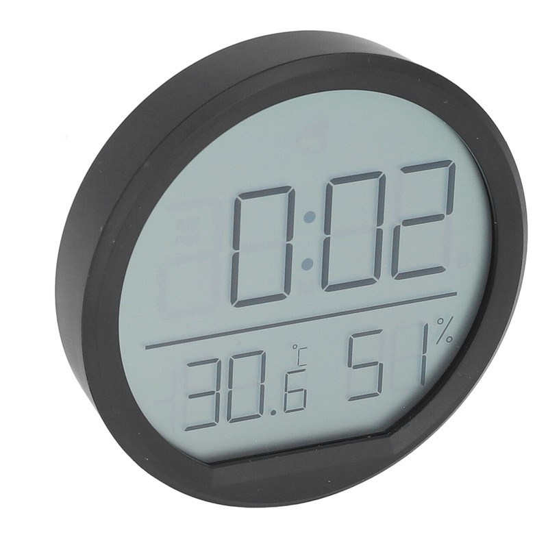 Indoor Thermometer Hygrometer Multifunction Thin Accurate Wall Mounted Digital Alarm