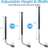 40in/48in/60in Boat Trailer Guides Height Adjustable Rustproof Galvanized Steel Poles