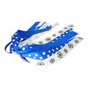 Electric Royal Blue Glitter Soccer Ponytail Holder Hair Bow