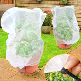 YUYIUS Fruit Tree netting, Blueberry Bush Netting Cover for Garden Protection, 2Pcs 3.3x4.9 FT Garden Plant Netting Pest Barrier for Raised Beds, Bug Mesh Net from Cicadas, Bird for Strawberry, Tomato