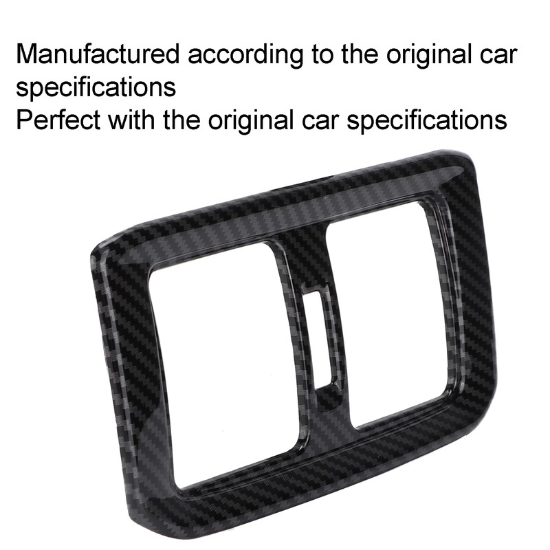 Rear Air Conditoner Outlet Vent Cover Panel Trim Carbon Fiber