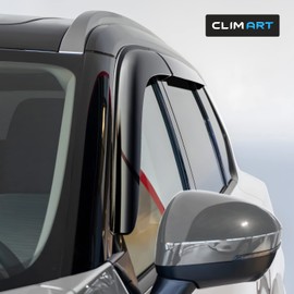 CLIM ART Incredibly Durable Rain Guards for Nissan Rogue 2021-2025, Original Tape-on Window Deflectors, Vent Deflector, Window Visors, Car Accessories, 4pcs. - 422017