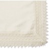 HomeCrate Flower Bow tablecloths, 70 in x 108 in, Beige