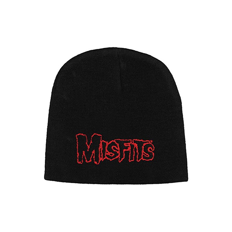 Rockabilia Misfits Men's Beanie Hat One Size Black/Red