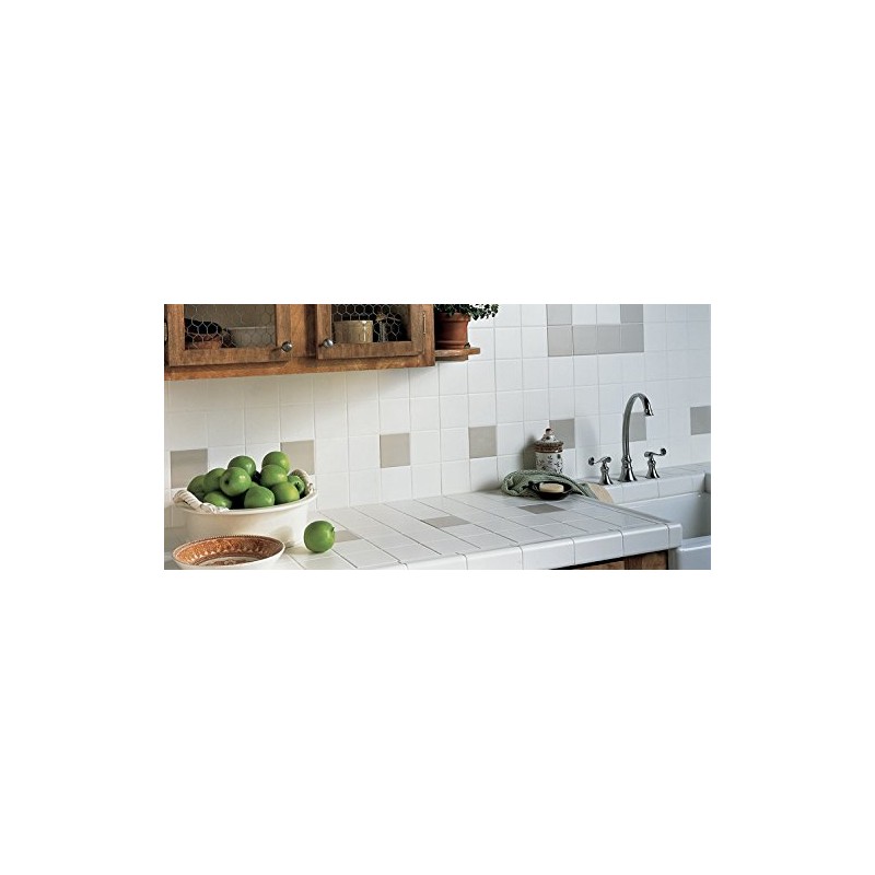Daltile Semi-Gloss Wall Tile 4-1/4 x 4-1/4 White 0100 (1pc