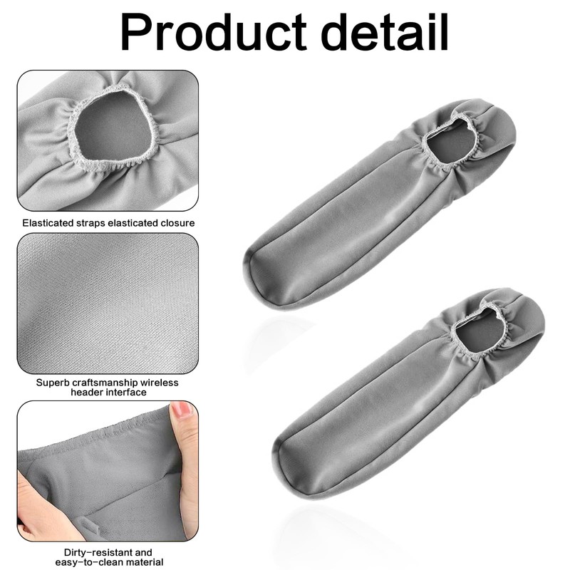 Pack of 2 Car Armrest Covers, Universal Front Seat Armrest