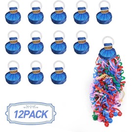 Colourful Hand Throwing Streamers, Hand Throw Streamers, Colourful Hand Confetti, Hand Snakes, Party Streamers Poppers, for Birthday, Christmas, New Year, Graduation, Weddings, Pack of 12